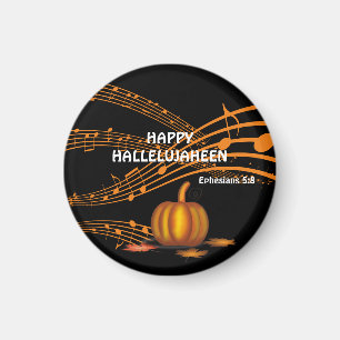 Christian Halloween HALLELUJAHEEN Pumpkin Magnet