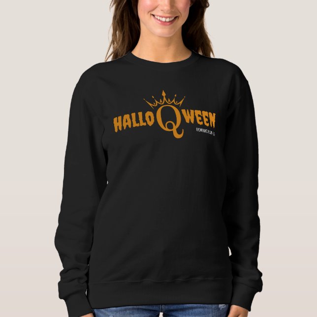 Christian Halloween HALLO Q WEEN Romans 8 Sweatshirt (Front)