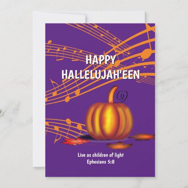 Christian Halloween Holiday Card (Front)