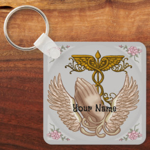 Christian Hands Nurse Key Ring