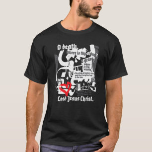 Christian Hardcore Punk Skull Vintage Jesus Saves  T-Shirt