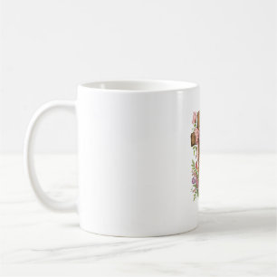 Christian- He is Risen Floral Cross Religious East Coffee Mug