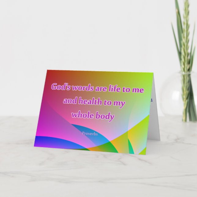 Christian Healing Greetings Card Get Well (Front)