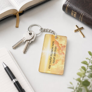 Christian Heavenly Cloud Church Business Key Ring