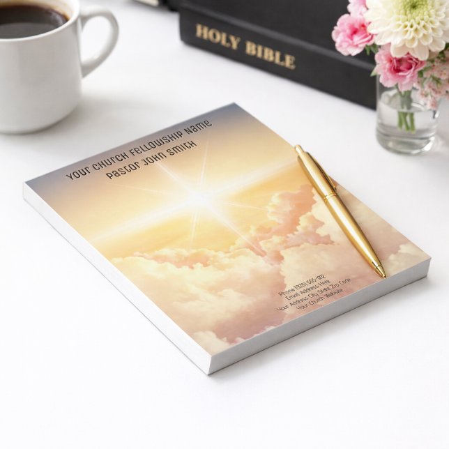 Christian Heavenly Cloud Church Business  Notepad (Creator Uploaded)