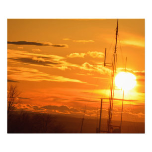 CHRISTIAN HILL RESERVOIR SUNSET PHOTO PRINT