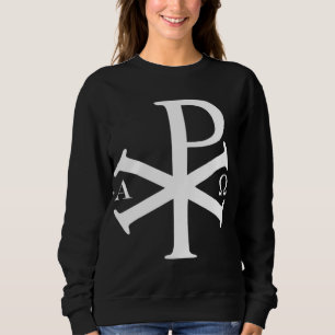 Christian History Alpha Omega Chi Rho byzantine Ch Sweatshirt