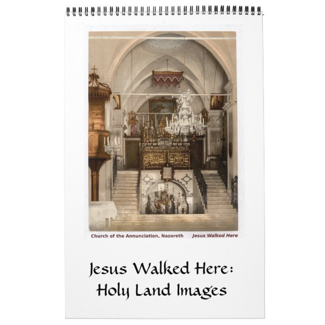 Christian Holy Land Sacred Sites Calendar (Cover)