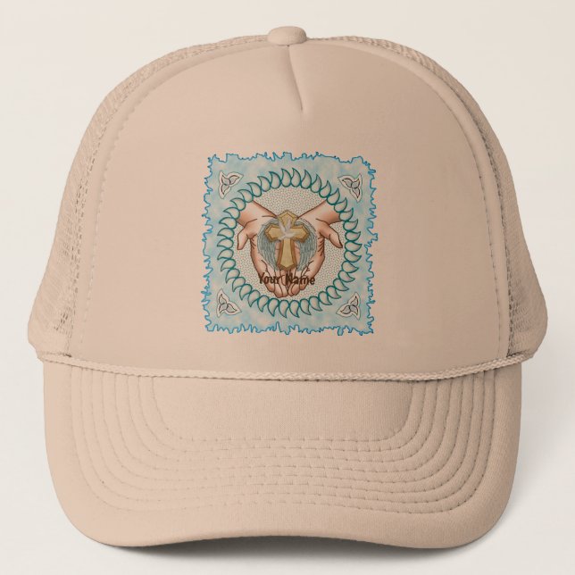 Christian Holy Spirit Hands   Trucker Hat (Front)