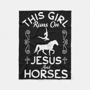 Christian Horse Riding This Girl Runs On Jesus And Fleece Blanket