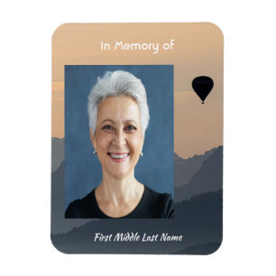 Christian Hot Air Balloon Memorial Keepsake  Magnet