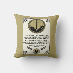 Christian House Blessing Cushion