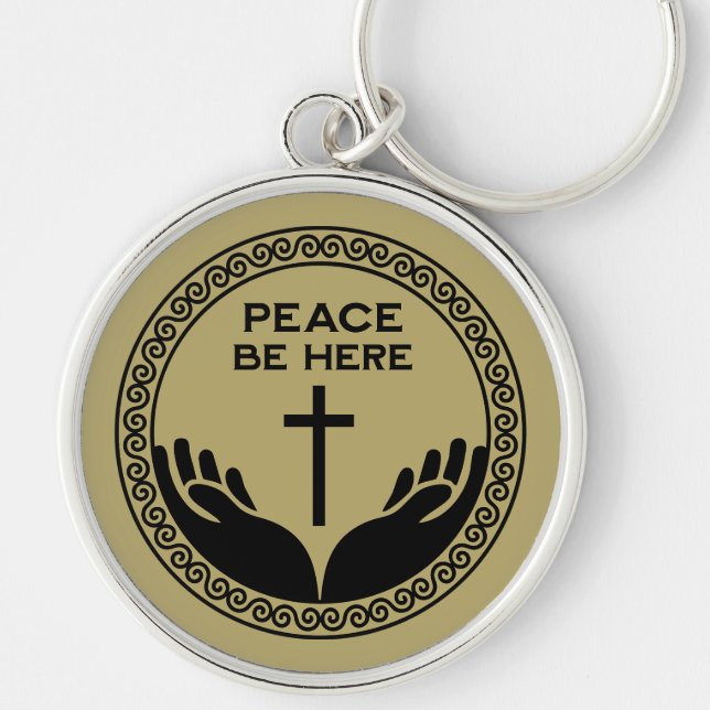Christian House Blessing Key Ring (Front)