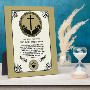 Christian House Blessing Plaque