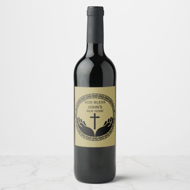 Christian House Blessing Wine Label (Front)