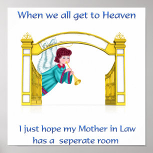 Christian humour heaven poster