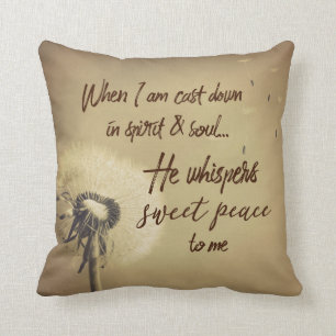 Christian Hymn Quote Cushion