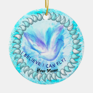 Christian I Can Fly    Ceramic Ornament