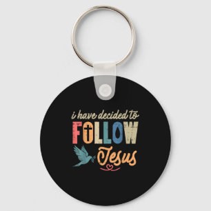 Christian I Have Decided To Follow Jesus God Men W Key Ring