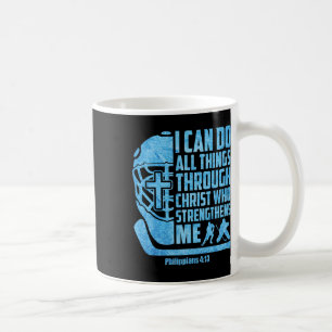 Christian Ice Hockey Jesus Religious Boys Kids Men Coffee Mug