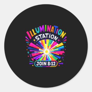Christian illumination station vbs crew 2026 classic round sticker