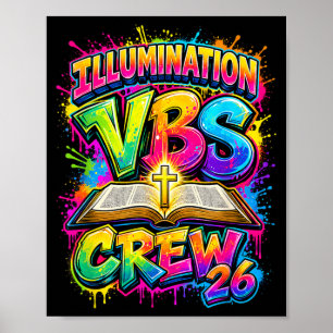 Christian Illumination Vbs Crew 2026 Youth Camp Poster