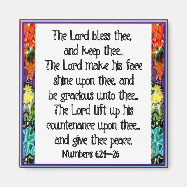Christian Inspiration Bible Verse Magnet (Front)