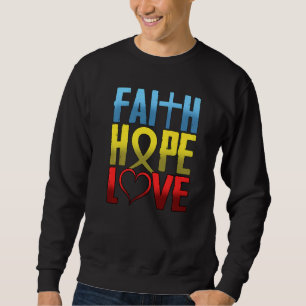 Christian Inspiration Faith Hope Love Religious Fa Sweatshirt
