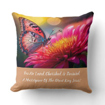 Christian Inspirational Accent Throw Pillow
