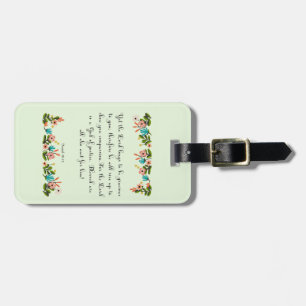 Christian inspirational Art - Isaiah 30:18 Luggage Tag