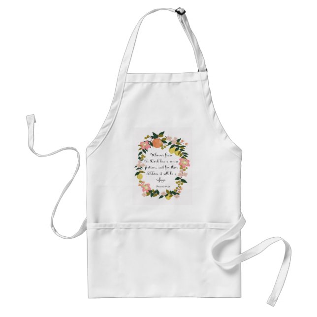 Christian inspirational Art - Proverbs 14:26 Standard Apron (Front)