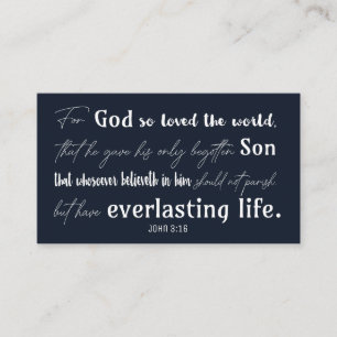 Christian Inspirational Bible Church Christmas Business Card