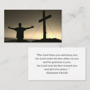 Christian Inspirational Bible Religious Cross Business Card