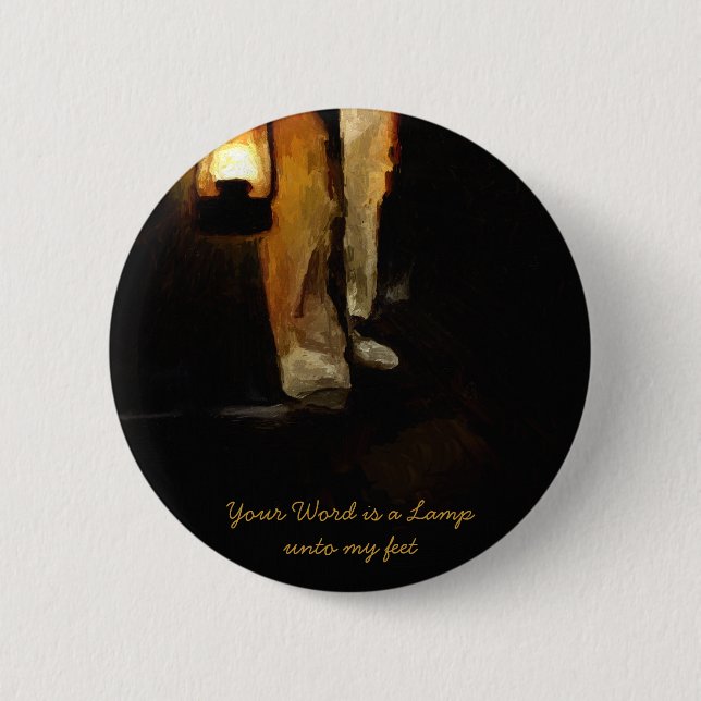 Christian Inspirational Bible Verse Encouragement 6 Cm Round Badge (Front)