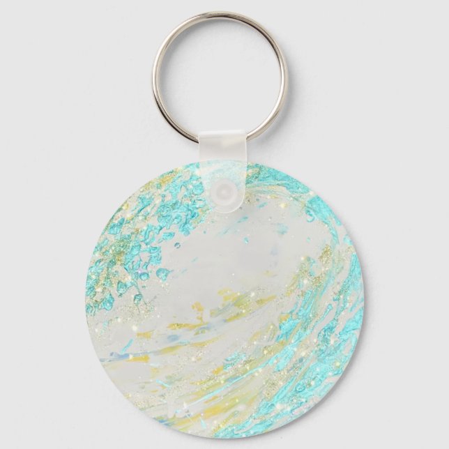 Christian inspirational prophetic art print key ring (Front)