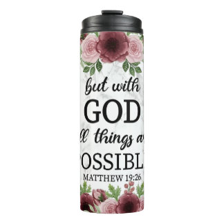 Christian inspirational quote tumbler