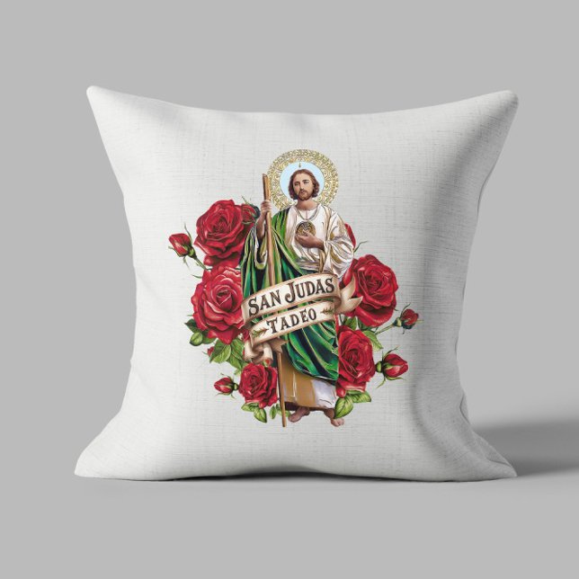 christian inspirational San Judas Tadeo Cushion (Creator Uploaded)