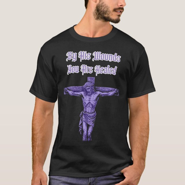 Christian Jesus Christ On Cross T-Shirt (Front)