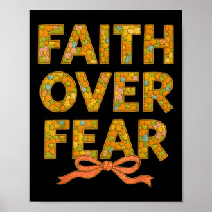 Christian Jesus God Lover Floral Embroidery Faith  Poster