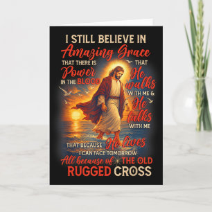 Christian Jesus God Lover I Still Believe Amazing Card