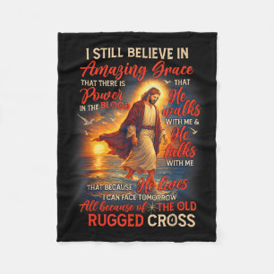 Christian Jesus God Lover I Still Believe Amazing Fleece Blanket