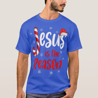 Christian Jesus Is The Reason Candy Cane Religious T-Shirt