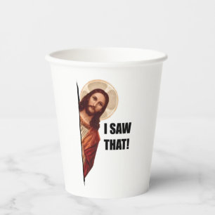 Christian Jesus is Watching you, Jesus I Saw That Paper Cups