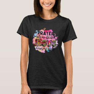 Christian Jesus Keeps Me Going Watercolor Bible Re T-Shirt