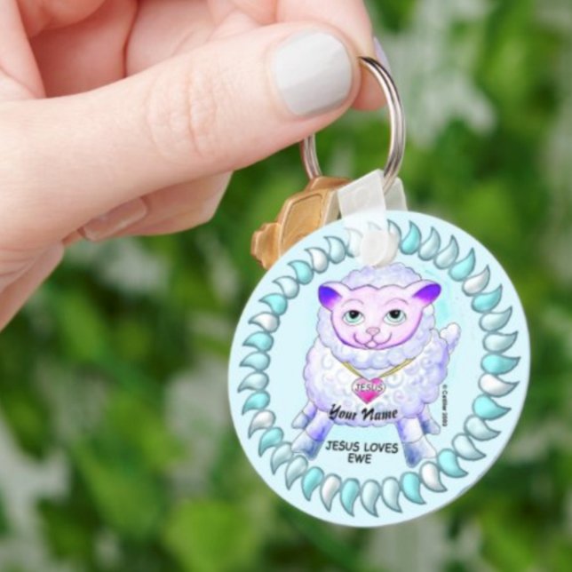 Christian Jesus Loves You  Key Ring (Creator Uploaded)
