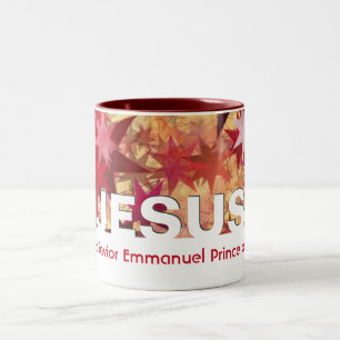 Christian JESUS Messiah Saviour Emmanuel Custom Two-Tone Coffee Mug