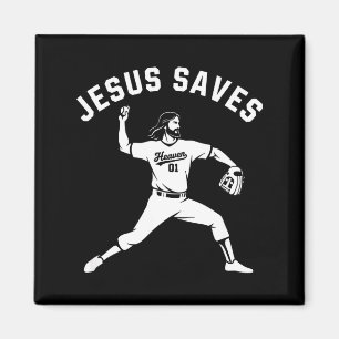 Christian Jesus Saves Baseball Tcher - Heaven 01 S Magnet
