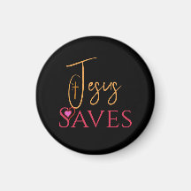 Christian Jesus Saves Cross Heart 