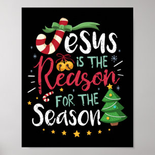 Christian Jesus The Reason Christmas Stocking Stuf Poster