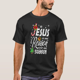 Christian Jesus The Reason Christmas Stocking Stuf T-Shirt